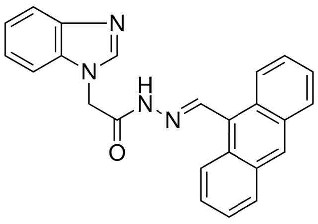 2-BENZOIMIDAZOL-1-YL-ACETIC ACID ANTHRACEN-9-YLMETHYLENE-HYDRAZIDE