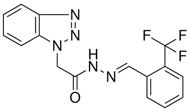 2-BENZOTRIAZOL-1-YL-ACETIC ACID (2-TRIFLUOROMETHYL-BENZYLIDENE)-HYDRAZIDE