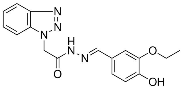 2-BENZOTRIAZOL-1-YL-ACETIC ACID (3-ETHOXY-4-HYDROXY-BENZYLIDENE)-HYDRAZIDE