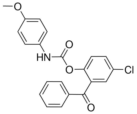 2-BENZOYL-4-CHLOROPHENYL N-(4-METHOXYPHENYL)CARBAMATE