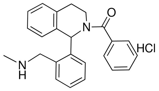 2-BENZOYL-1-(2-(METHYLAMINOMETHYL)PHENYL)-1,2,3,4-TETRAHYDROISOQUINOLINE HCL