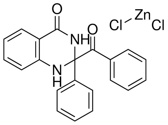 2-BENZOYL-1,2-DIHYDRO-2-PHENYL-4(3H)-QUINAZOLINONE ZINC CHLORIDE SALT