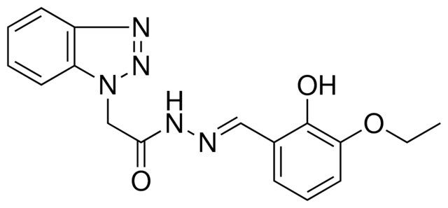 2-BENZOTRIAZOL-1-YL-ACETIC ACID (3-ETHOXY-2-HYDROXY-BENZYLIDENE)-HYDRAZIDE