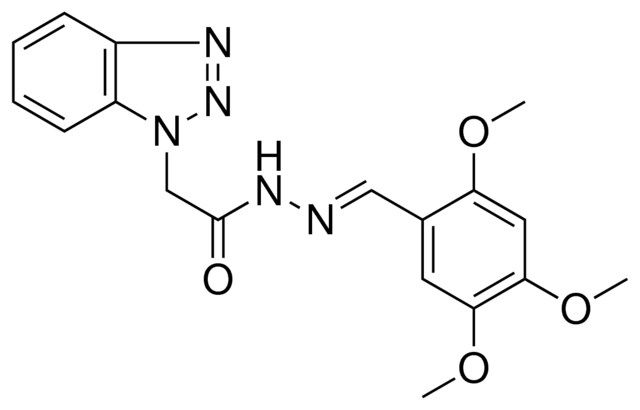 2-BENZOTRIAZOL-1-YL-ACETIC ACID (2,4,5-TRIMETHOXY-BENZYLIDENE)-HYDRAZIDE