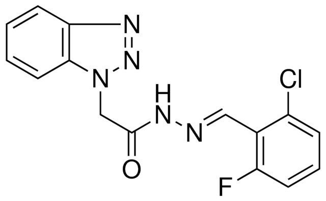 2-BENZOTRIAZOL-1-YL-ACETIC ACID (2-CHLORO-6-FLUORO-BENZYLIDENE)-HYDRAZIDE