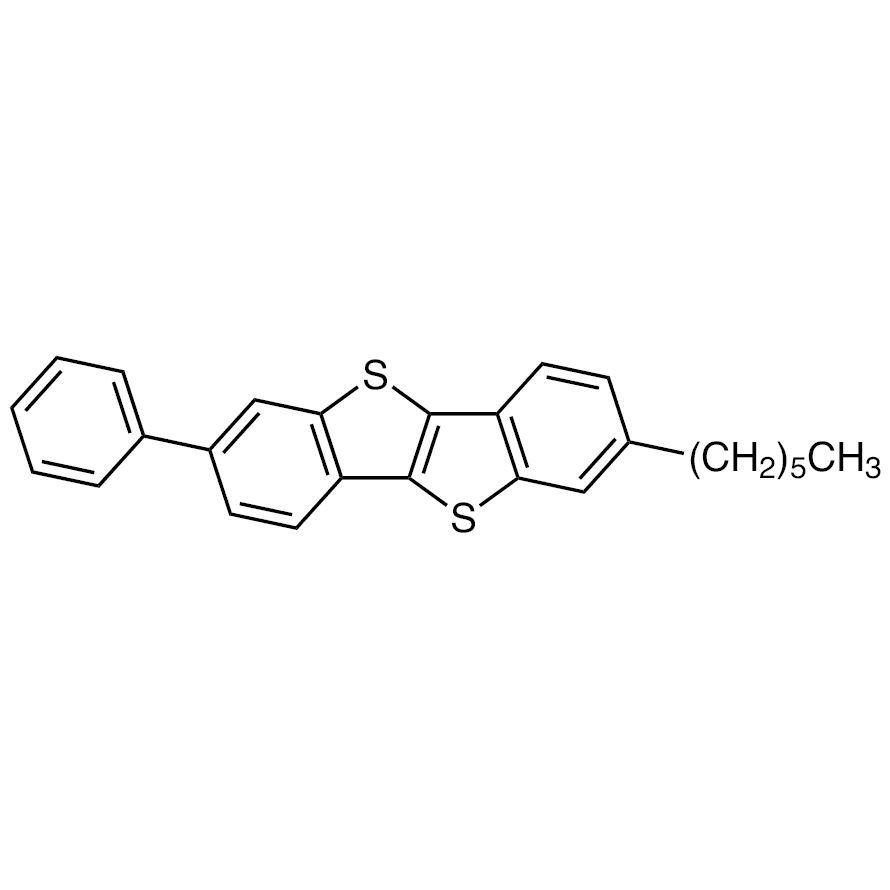 2-Hexyl-7-phenyl[1]benzothieno[3,2-b][1]benzothiophene [for organic electronics]