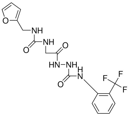 2-(FURFURYLUREIDO)ACETIC N2-(N-(2-(TRIFLUOROMETHYL)PHENYL)CARBAMOYL)HYDRAZIDE