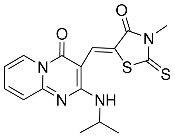 2-(ISOPROPYLAMINO)-3-[(Z)-(3-METHYL-4-OXO-2-THIOXO-1,3-THIAZOLIDIN-5-YLIDENE)METHYL]-4H-PYRIDO[1,2-A]PYRIMIDIN-4-ONE