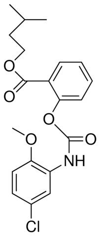 2-(ISOPENTYLOXYCARBONYL)PHENYL N-(5-CHLORO-2-METHOXYPHENYL)CARBAMATE