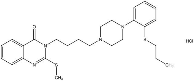 2-(methylsulfanyl)-3-(4-{4-[2-(propylsulfanyl)phenyl]-1-piperazinyl}butyl)-4(3H)-quinazolinone hydrochloride