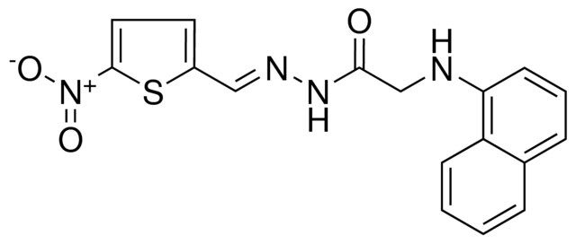 2-(NAPHTHALEN-1-YLAMINO)-ACETIC ACID (5-NITRO-THIOPHEN-2-YLMETHYLENE)-HYDRAZIDE