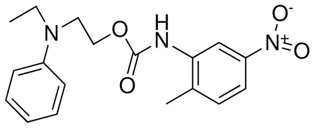 2-(N-ETHYLANILINO)ETHYL N-(2-METHYL-5-NITROPHENYL)CARBAMATE