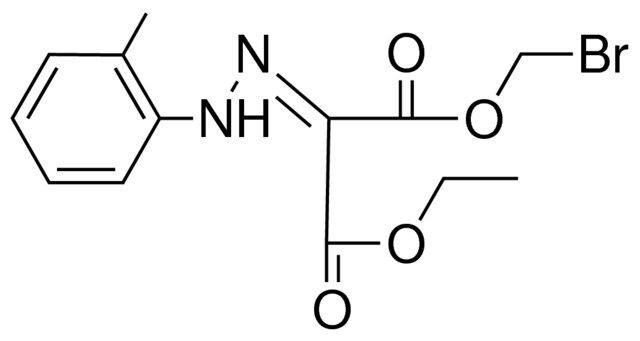 2-(O-TOLYL-HYDRAZONO)-MALONIC ACID BROMOMETHYL ESTER ETHYL ESTER