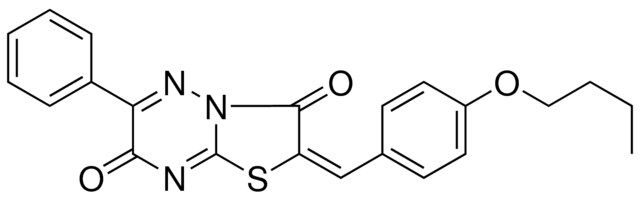 2-(4-BUTOXYBENZYLIDENE)6-PH-7H-(1,3)THIAZOLO(3,2-B)(1,2,4)TRIAZINE-3,7(2H)-DIONE