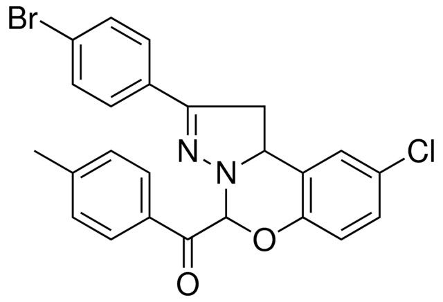 [2-(4-BROMOPHENYL)-9-CHLORO-1,10B-DIHYDROPYRAZOLO[1,5-C][1,3]BENZOXAZIN-5-YL](4-METHYLPHENYL)METHANONE