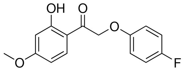 2-(4-FLUOROPHENOXY)-1-(2-HYDROXY-4-METHOXYPHENYL)ETHANONE