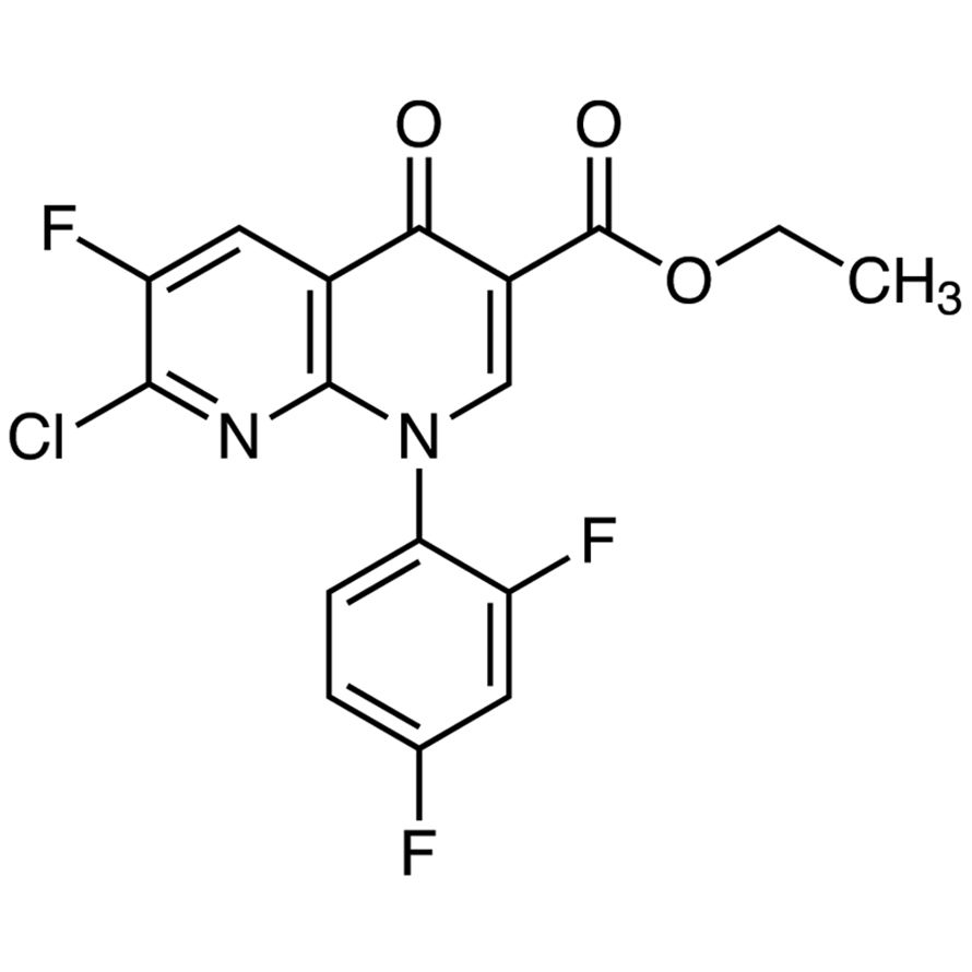 Ethyl 7-Chloro-1-(2,4-difluorophenyl)-6-fluoro-4-oxo-1,4-dihydro-1,8-naphthyridine-3-carboxylate