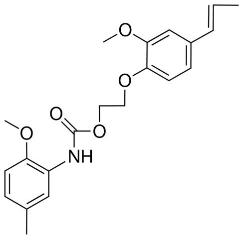 2-(2-METHOXY-4-(1-PROPENYL)PHENOXY)ETHYL N-(2-METHOXY-5-METHYLPHENYL)CARBAMATE