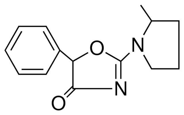 2-(2-methyl-1-pyrrolidinyl)-5-phenyl-1,3-oxazol-4(5H)-one