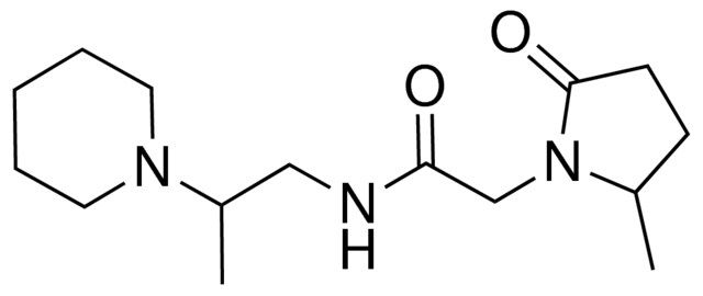 2-(2-methyl-5-oxo-1-pyrrolidinyl)-N-[2-(1-piperidinyl)propyl]acetamide