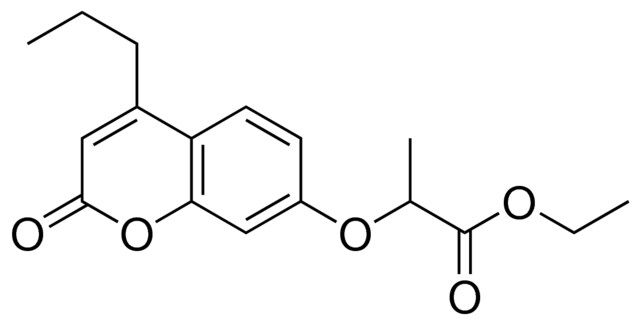 2-(2-OXO-4-PROPYL-2H-CHROMEN-7-YLOXY)-PROPIONIC ACID ETHYL ESTER