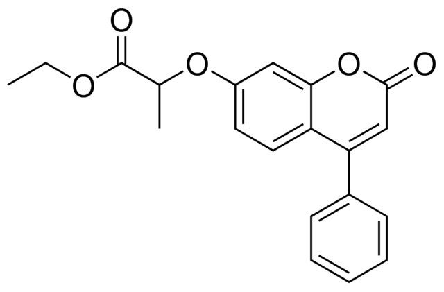 2-(2-OXO-4-PHENYL-2H-CHROMEN-7-YLOXY)-PROPIONIC ACID ETHYL ESTER