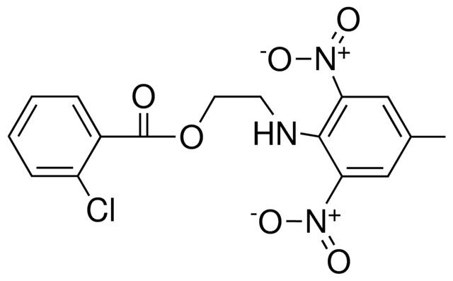 2-(2,6-DINITRO-4-METHYLANILINO)ETHYL 2-CHLOROBENZOATE