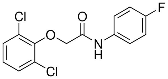 2-(2,6-DICHLOROPHENOXY)-N-(4-FLUOROPHENYL)ACETAMIDE