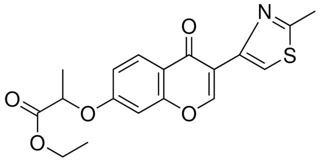 2-(3-(2-ME-THIAZOL-4-YL)-4-OXO-4H-CHROMEN-7-YLOXY)-PROPIONIC ACID ETHYL ESTER