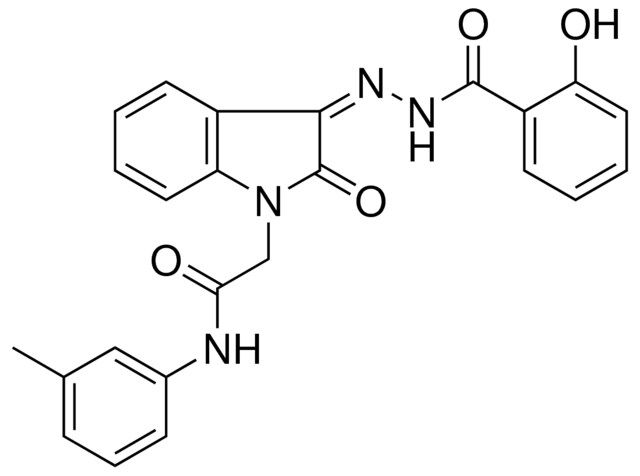 2-(3-((2-HO-BENZOYL)-HYDRAZONO)2-OXO-2,3-DIHYDRO-INDOL-1-YL)-N-M-TOLYL-ACETAMIDE