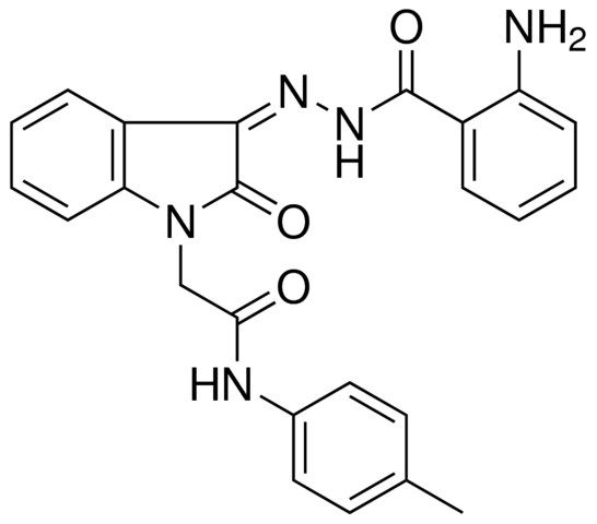 2-(3-((2-AMINO-BENZOYL)-HYDRAZONO)-2-OXO-2,3-2H-INDOL-1-YL)-N-P-TOLYL-ACETAMIDE