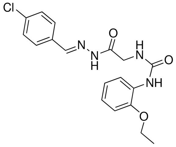 2-(3-(2-ETHOXYPHENYL)UREIDO)ACETIC (4-CHLOROBENZYLIDENE)HYDRAZIDE