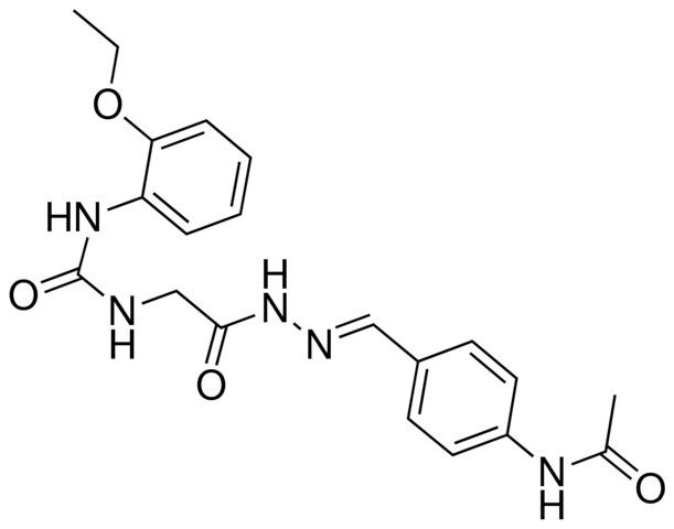 2-(3-(2-ETHOXYPHENYL)UREIDO)ACETIC (4-ACETAMIDOBENZYLIDENE)HYDRAZIDE