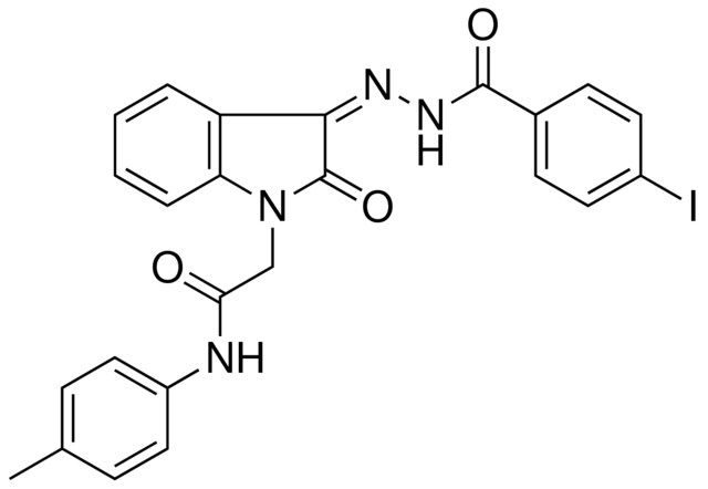 2-(3-((4-I-BENZOYL)-HYDRAZONO)-2-OXO-2,3-DIHYDRO-INDOL-1-YL)-N-P-TOLYL-ACETAMIDE