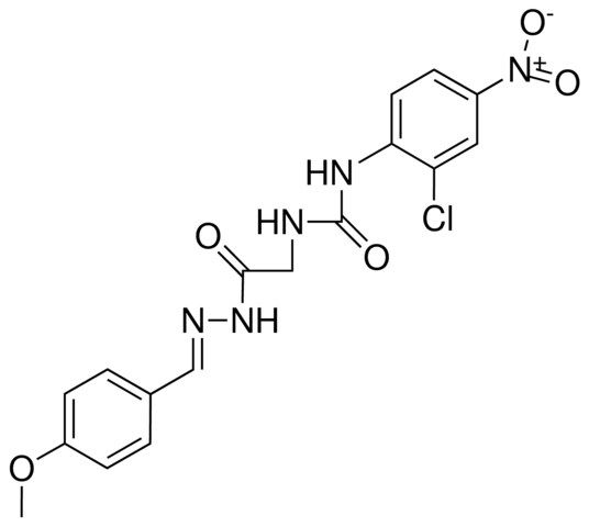 2-(3-(2-CHLORO-4-NITROPHENYL)UREIDO)ACETIC (4-METHOXYBENZYLIDENE)HYDRAZIDE