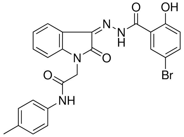 2-(3-((5-BR-2-HO-BENZOYL)-HYDRAZONO)-2-OXO-2H-INDOL-1-YL)-N-P-TOLYL-ACETAMIDE