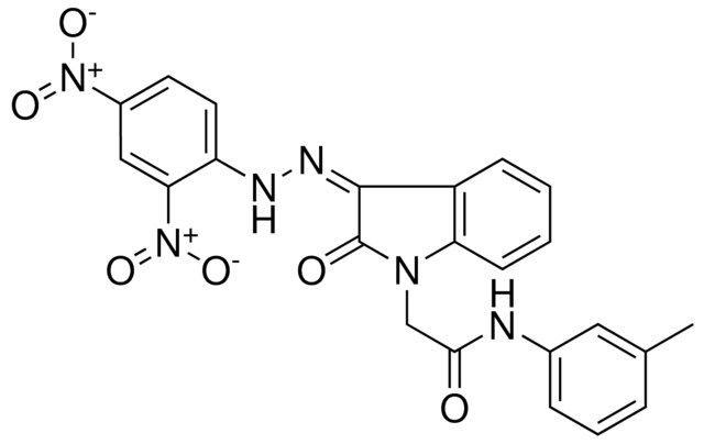 2-(3-((2,4-DINITRO-PH)-HYDRAZONO)-2-OXO-2,3-2H-INDOL-1-YL)-N-M-TOLYL-ACETAMIDE