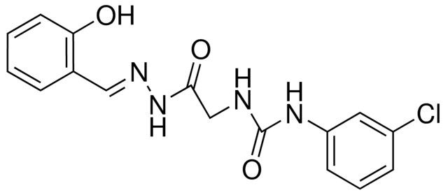 2-(3-(3-CHLOROPHENYL)UREIDO)ACETIC (2-HYDROXYBENZYLIDENE)HYDRAZIDE