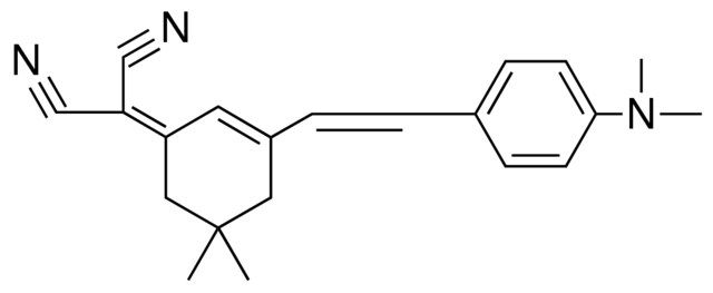 2-(3-(2-(4-DI-ME-AMINO-PH)-VINYL)-5,5-DI-ME-CYCLOHEX-2-ENYLIDENE)-MALONONITRILE