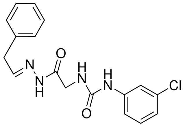 2-(3-(3-CHLOROPHENYL)UREIDO)ACETIC (2-PHENYLETHYLIDENE)HYDRAZIDE