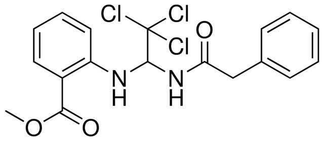 2-(2,2,2-TRICHLORO-1-PHENYLACETYLAMINO-ETHYLAMINO)-BENZOIC ACID METHYL ESTER