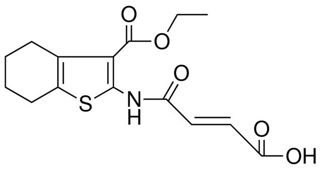 2-(3-CARBOXY-ACRYLOYLAMINO)-BENZO(B)THIOPHENE-3-CARBOXYLIC ACID ET ESTER