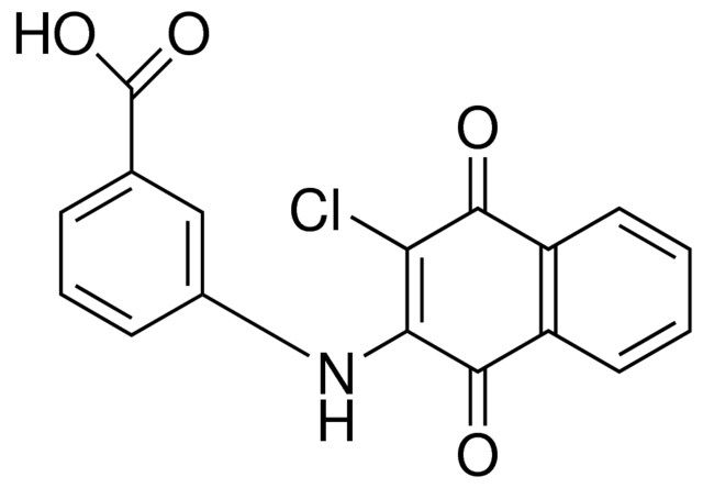 2-(3-CARBOXYANILINO)-3-CHLORO-1,4-NAPHTHOQUINONE