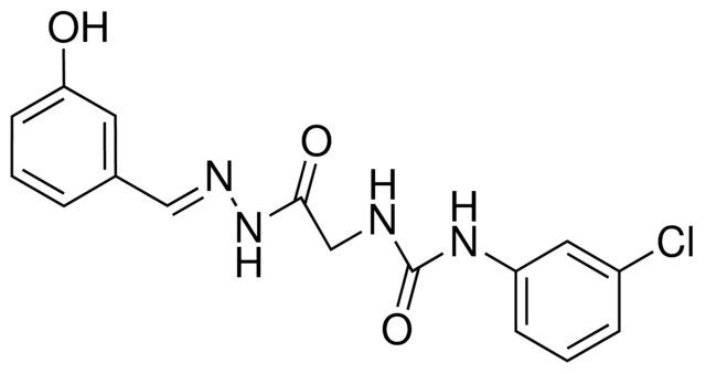 2-(3-(3-CHLOROPHENYL)UREIDO)ACETIC (3-HYDROXYBENZYLIDENE)HYDRAZIDE