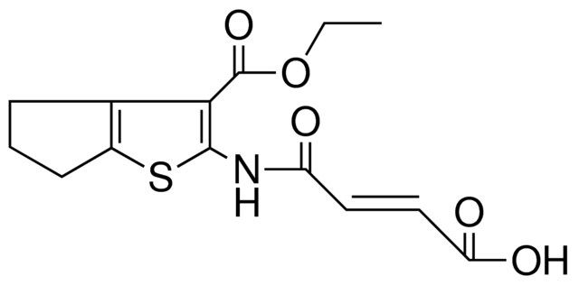 2-(3-CARBOXY-ACRYLOYLAMINO)-CYCLOPENTA(B)THIOPHENE-3-CARBOXYLIC ACID ET ESTER