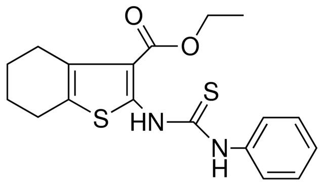 2-(3-PH-THIOUREIDO)-4,5,6,7-4H-BENZO(B)THIOPHENE-3-CARBOXYLIC ACID ETHYL ESTER