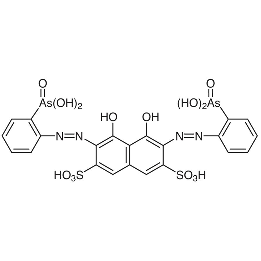 Arsenazo III [Spectrophotometric reagent for U, Th, Zr and other metals, Indicator for the precipitation titration of SO<sub>4</sub> with Ba]