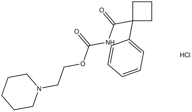 2-(1-piperidinyl)ethyl (1-phenylcyclobutyl)carbonylcarbamate hydrochloride