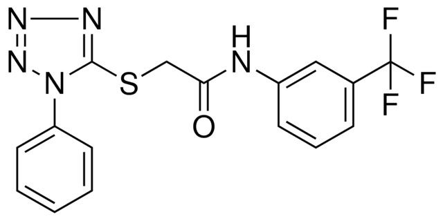 2-(1-PHENYL-1H-TETRAZOL-5-YLSULFANYL)-N-(3-TRIFLUOROMETHYL-PHENYL)-ACETAMIDE