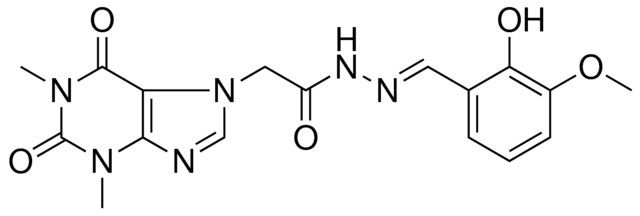 2-(1,3-DIMETHYL-2,6-DIOXO-1,2,3,6-TETRAHYDRO-7H-PURIN-7-YL)-N'-[(E)-(2-HYDROXY-3-METHOXYPHENYL)METHYLIDENE]ACETOHYDRAZIDE